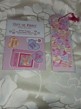 Out of Print Conversation Hearts Sticker Pack - Pink, Pastel
